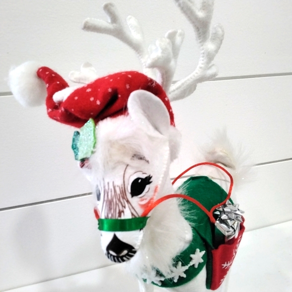 Annalee 12" White Snowflake Reindeer 🦌 - Picture 3 of 6